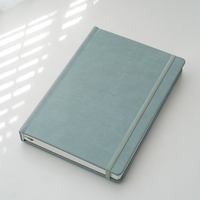 Agenda personnalisé avec impression de logo Agenda personnalisé Journal avec couronne Cahier A5 couverture en cuir PU bleu Agenda quotidien