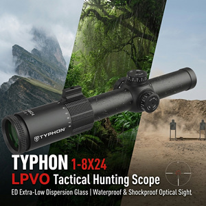 Mira Telescópica Táctica para Caza TYPHON XG 1-8x24 30mm SFP LPVO |   Lentes de Vidrio ED de Dispersión Extra Baja, Resistentes al Agua y a los Golpes, para Exteriores - Product Image 1