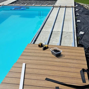Plancher en WPC imperméable, plancher composite écologique, plancher extérieur ignifuge - Product Image 3