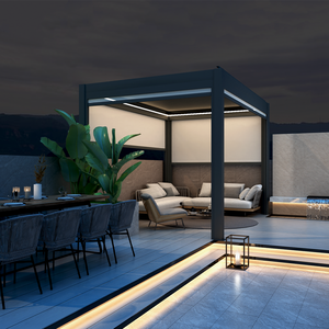 <strong>3X3</strong> 3X4 3.5X5 3X5 Aluminium <strong>Tiles</strong> for Bioclimatique Retractable Roof Outdoor Waterproof Pergola Manufacturers - Product Image 6