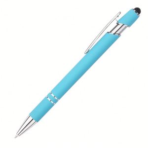 Stylo tactile publicitaire 2-en-1 en métal avec logo personnalisé pour cadeaux et promotion transfrontalière - Product Image 1