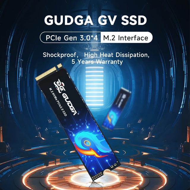 GUDGA High Performance 2280 M2 Gen3 3D NAND Hard Disk Pcie 4.0 512GB 1TB 2TB 4TB Nvme M.2 Ssd for PS5 Laptop