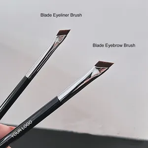 Wholesale Professional Eye Liner Brow Make Up Brush Ultra Fine Thin Eyebrow Eyeliner Brush