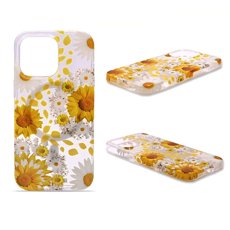 IMD Crystal Transparent Printing Case For Magsafe Phone Case, Tpu Shockproof Cover For iPhone 13/13 Pro max