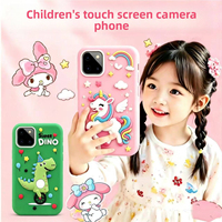 Lindo Teléfono Celular Electrónico para Niños, Juguete para Niños Pequeños, Teléfono Inteligente con Almacenamiento Interno, Regalos de Cumpleaños para Niños de 3 a 12 Años