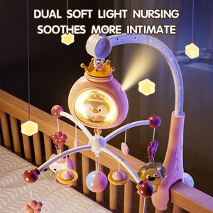 Nouvelle conception <span class=keywords><strong>de</strong></span> projecteur pour enfants, veilleuse, cloche <span class=keywords><strong>de</strong></span> lit, télécommande, jouets musicaux pour bébés avec projection - Product Image 3
