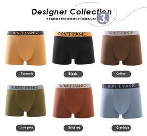 Boxer da <span class=keywords><strong>Uomo</strong></span> Taglia XXL, Vita Media, Traspiranti, Invernali, Stile <span class=keywords><strong>Brasiliano</strong></span>, Tessuto Antibatterico Lavorato a Maglia, Pantaloncini Piatti con Logo in Vita - Product Image 1