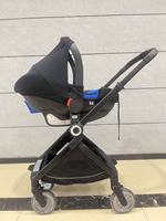Poussette bébé pliable portable de qualité supérieure pour nouveau-né, inclinaison multi-niveaux, grand auvent pour la protection solaire, Baypie en aluminium