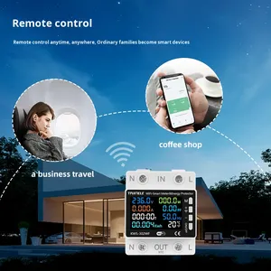 8-in-1 Smart WIFI Circuit Breaker Energy Meter Remote Control <strong>Digital</strong> Display Single Phase AC Current <strong>Timer</strong> Relay Voltage - Product Image 1
