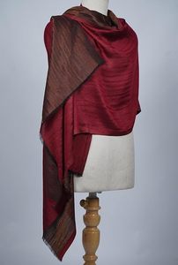 Elegant Reversible Zari Stole for Women Soft Dual Tone Designer <b>Shawl</b> <b>Wrap</b> Lightweight Luxury Fashion Accessory for Daily - Product Image 3