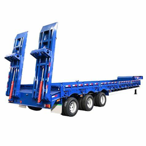 Semi-remorque surbaissée à col de cygne, 3, 4 ou 5 essieux, robuste, 1-2 tonnes, hydraulique, 12,5x2,5x1,5m, Shandong Fengniao - Product Image 1
