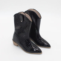 Bottes de cowboy d'hiver pour fille, bottes de luxe de créateur, chaussures décontractées pour enfants, bottes pour filles, chaussures pour enfants