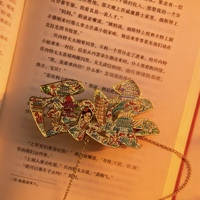 Marque-page en métal personnalisé en alliage de zinc et acier inoxydable, gravé par sublimation, avec fleur pressée en résine et feuille d'or, motifs papillon, croix, Jésus