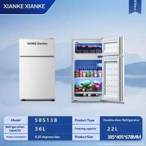 Xianke <b>Refrigerator</b> Household Small Dormitory Rental Hotel Refrigerating Two/Three-door Auto-Defrost 61-120L Energy Xianke House - Product Image 5