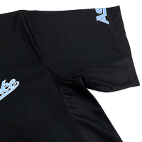 Veste de sport personnalisée noire 1/4 à fermeture éclair Baseball Sublimation séchage rapide course à pied chemises Cage pour hommes