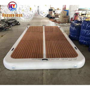 Île flottante gonflable <span class=keywords><strong>en</strong></span> gros, bateau ponton, radeau, plateforme <span class=keywords><strong>de</strong></span> quai <span class=keywords><strong>de</strong></span> yacht pour se baigner au <span class=keywords><strong>soleil</strong></span> - Product Image 5