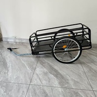Chariot pliable et robuste personnalisable Chariot à vélo Plate-forme d'attelage universelle OEM Remorque à vélo pour chariots à main et chariots