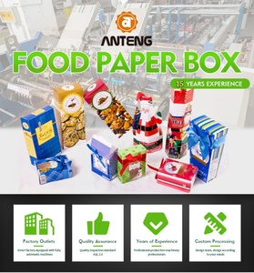 Boîte d'emballage pour hamburgers en carton blanc de qualité alimentaire, <span class=keywords><strong>promotion</strong></span> usine, logo personnalisé imprimé, pour <span class=keywords><strong>KFC</strong></span> - Product Image 6
