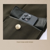 Costume classique rétro vert Zhongshan pour hommes, blazer d'affaires de haute qualité à col montant, veste pour occasions formelles