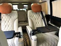 Nuevo Asiento de Auto de Lujo Convertible en Cama para Hiace/Vito/Sprinter/Alphard Modelo VIP W447 China con Mesa y Silla de Masaje