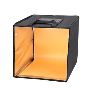 Boîte à lumière portable pliable de 40 cm en acrylique avec fond noir, tente de prise de vue, studio <span class=keywords><strong>photo</strong></span>, charge USB LUXCEO - Product Image 3