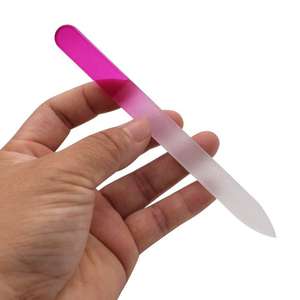 Toptan özel logo manikür güzellik aracı renkli tırnak kitleri plastik koruyucu kutu ile seramik kristal cam tırnak törpüsü - Product Image 6