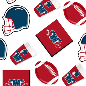 DAMAI Super Bowl Fútbol Americano Platos de Papel para Niños, Servilletas, Mantel, Artículos para Fiestas, Juegos de Vajilla para Fiestas - Product Image 4