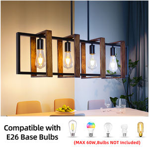 Postmodern Creative Rattan Restaurant Chandelier Modern Minimalist Home Stay Pendant Light Retro Style Solid Wood Pendant Lamps - Product Image 3