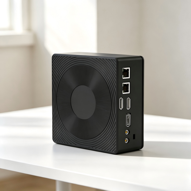 New Mini Pc AMD Ryzen 5 5600H DDR5 16GB 8GB GDDR5 Fanless Mini Box Computer Barebone System Unit