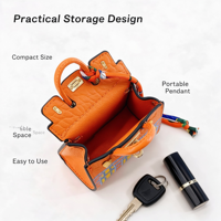 Breloque de sac en forme de mini-maison, jolie pochette à rouge à lèvres en PVC, pendentif portable pour ranger écouteurs et clés, pour la décoration de sac