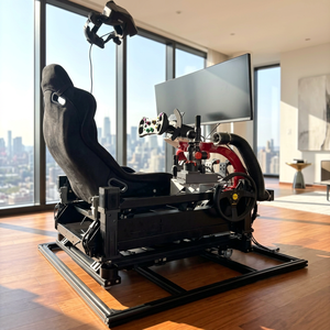 Simulador de Carreras 4DOF con Asiento Ajustable, Volante y Soporte para Monitor - Product Image 1