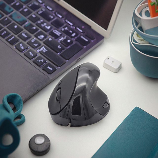 OEM ODM Ergonomic USB Wireless Optical Vertical Mouse 1600DPI 6 Buttons Right Hand Model Direct Stock Laptop