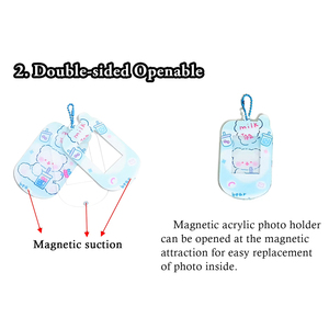 Tùy chỉnh Acrylic UV in phim hoạt hình Kpop ảnh Keychain chủ với màu sắc tùy chỉnh và logo - Product Image 6