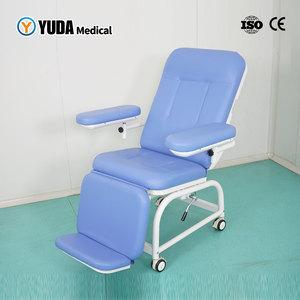 Fauteuil de dialyse et de phlébotomie manuel réglable YUDA Medical, capacité de charge 200 kg, conception durable pour la donatricesse sanguine, Chine - Product Image 2