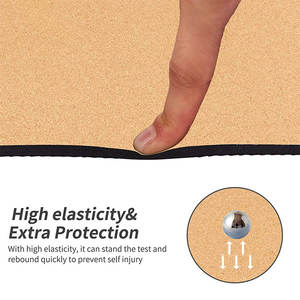 سجادة يوغا وبيلاتس للأطفال من ميسكا صديقة للبيئة، برتقالية اللون، قابلة للتخصيص، بسماكة 5 مم، مانعة للانزلاق، مصنوعة من المطاط الطبيعي والفلين، مع إمكانية إضافة شعار مخصص. - Product Image 5