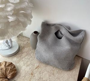 Borsa da spiaggia in lana fatta a mano stile coreano estiva tinta unita Vintage Designer uncinetto catene da ricamo con Clutch ogni <span class=keywords><strong>giorno</strong></span> - Product Image 5