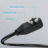 Port 2Pin magnetis presisi tinggi kabel Data Male ke USB a Male kawat pengisi daya konversi Flash untuk Headphone Shokz OpenRun