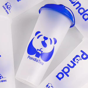 Оптовые одноразовые стаканы из матового пластика PP с индивидуальным логотипом для баббл-чая и напитков - Product Image 5