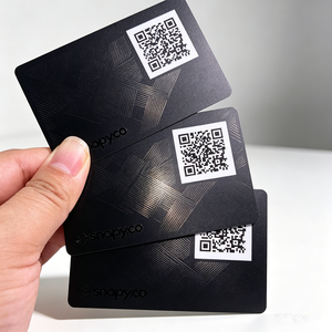 Tarjeta de PVC Personalizada, Negra Mate, con RFID NFC, Mini Etiqueta Digital, Tarjeta de Membresía, Código QR, Compartir Instantáneamente en Redes Sociales, <span class=keywords><strong>Contacto</strong></span> - Product Image 5