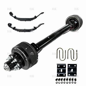 Essieu à ressorts à lames auto-ajustables avec <span class=keywords><strong>frein</strong></span> électrique de 12 000 lb et fonction de lubrification facile pour remorques lourdes - Product Image 2