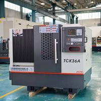 Tour à métaux miniature CNC TCK36A de haute qualité, moulage monobloc, tourelle électrique en option, machine de fraisage CNC à 3 axes