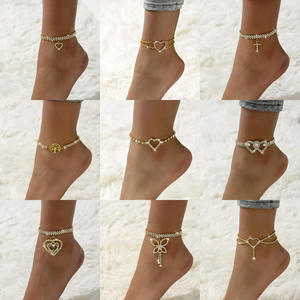 नाजुक गहने महिलाओं यूरोपीय अमेरिकी गर्म बिक्री दिल के आकार के धनुष अलेट बीच गहने फैशन सरल ऑल-मैच - Product Image 2