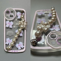 ÉTUI BON MARCHÉ sortie Vente en gros de coques de téléphone avec chaîne emliy à paris étuis de visage de crâne décortiqué Housses iPhone de l'usine
