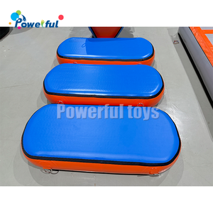 Ninja Warrior Obstáculos Pasos oscilantes inflables Air Track Crawl Bridge Mats para parques de aventura y uso público - Product Image 3