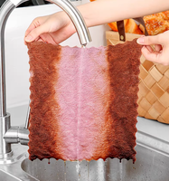 Chiffons de nettoyage multi-usages réutilisables en microfibre double face pour meubles