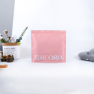Ropa <span class=keywords><strong>de</strong></span> <span class=keywords><strong>papel</strong></span> Kraft blanco Respetuoso con el medio ambiente Plástico biodegradable Ropa Rosa mate Logotipo personalizado Cierre <span class=keywords><strong>de</strong></span> cremallera Embalaje <span class=keywords><strong>Bolsas</strong></span> con cremallera - Product Image 2