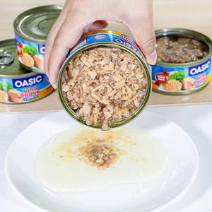 Materia prima fresca y saludable OEM Conservas de atún Pescado enlatado Listo para comer - Product Image 5