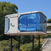 Villa Van Grande et Confortable, Maison Conteneur Contemporaine Étanche, Hôtel-Resort, Capsule Spatiale, Lit Capsule de Luxe