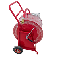 Chariot dévidoir portable pour tuyau d'incendie certifié EN694, DN25, 60 mètres, 20 bars