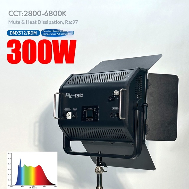 300W DMX512 LED Panel Light Soft Illumination for Professional Stage Studio Photography and Video Production